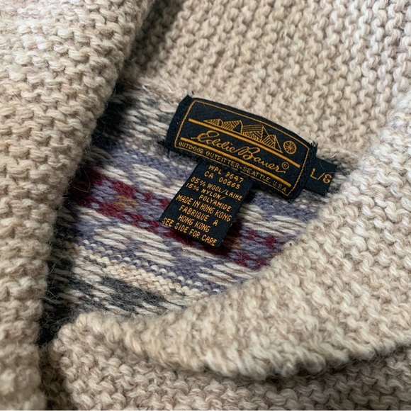 vintage EDDIE BAUER henley sweater - Picture 3 of 9